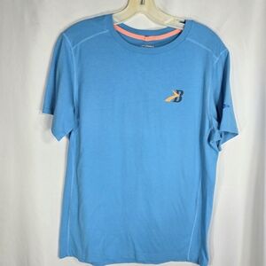 Brooks Run Happy Turquoise Exercise Short Sleeve Tee Shirt Size Medium